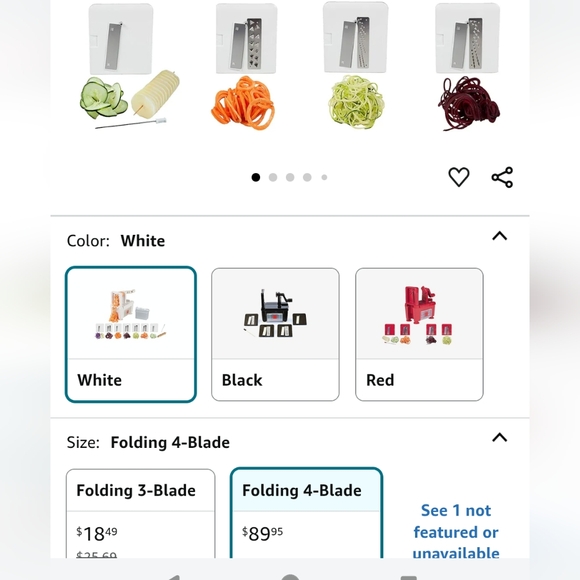 Paderno 4 blade spiralizer - Picture 16 of 16